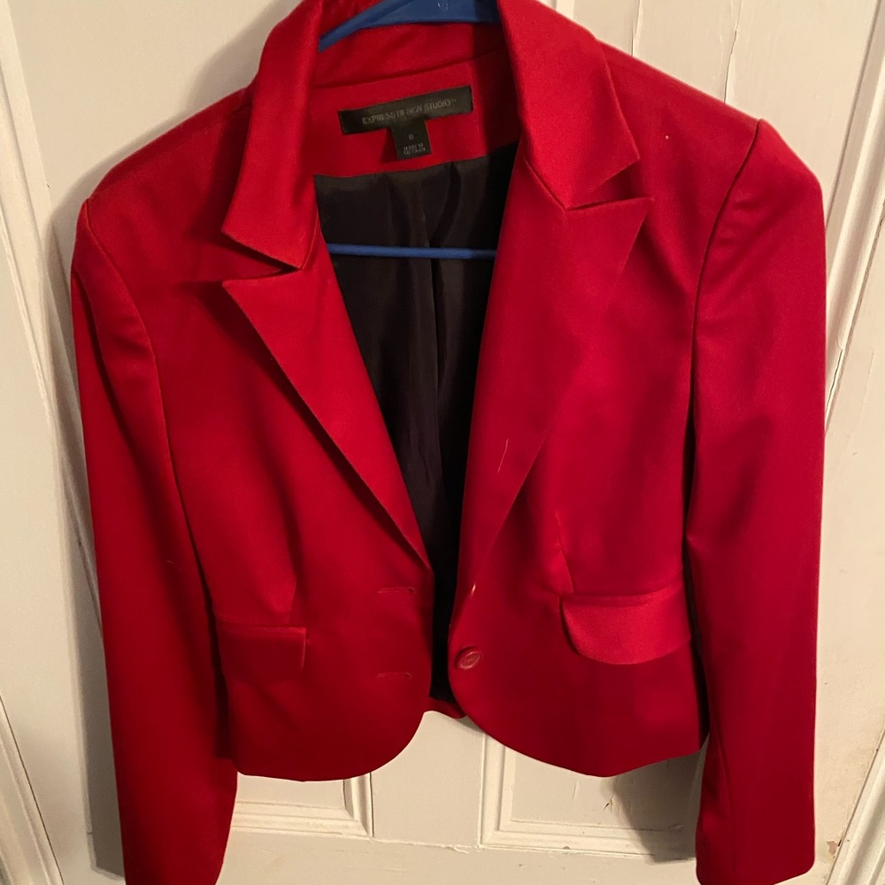 Red express design studio blazer.  Size 0